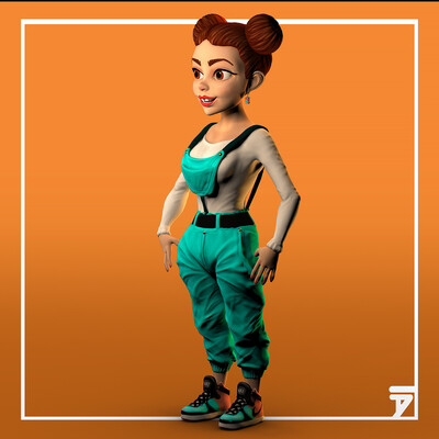 Cartoon girl