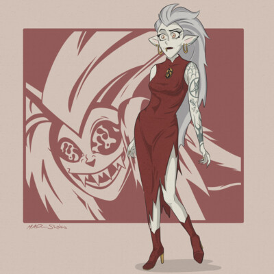 Owl queen IDA from "The owl house"