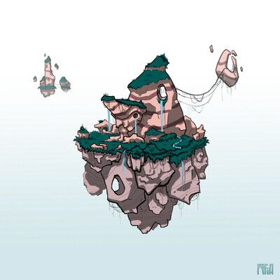Flying island
