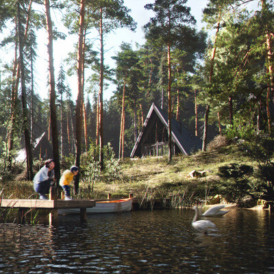 HOTEL IN THE WOODS