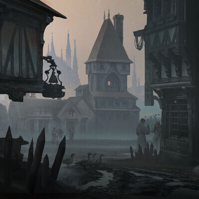 Студент Сергей Арсеньев  / Курс "Концепт Арт Окружения, Matte Painting и 3D для 2D"