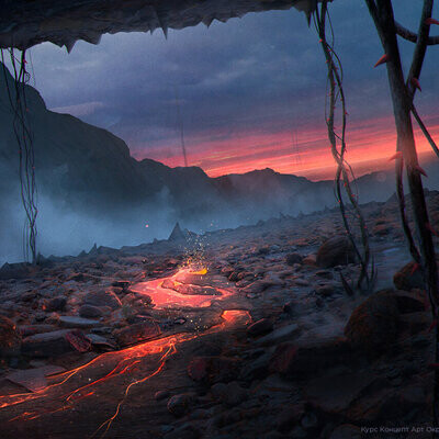 Студент Шулепко Дмитрий / Курс "Концепт Арт Окружения, Matte Painting и 3D для 2D"