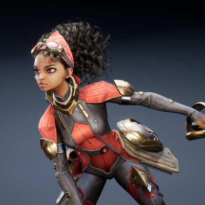 Girl with flying bot