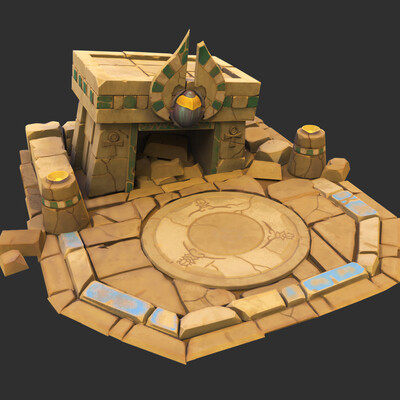 Skytemple, boss temple POI - Fan Art