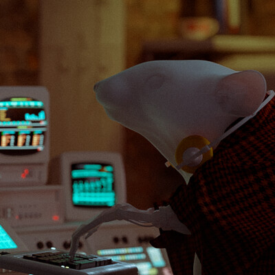 Cyber Rat character WIP