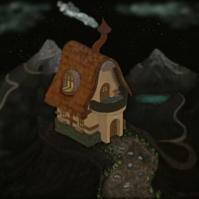 House in the mountains ...