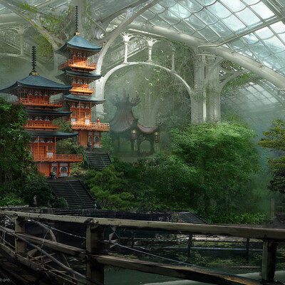 Студентка Аваева Дарья  / Курс "Концепт Арт Окружения, Matte Painting и 3D для 2D"