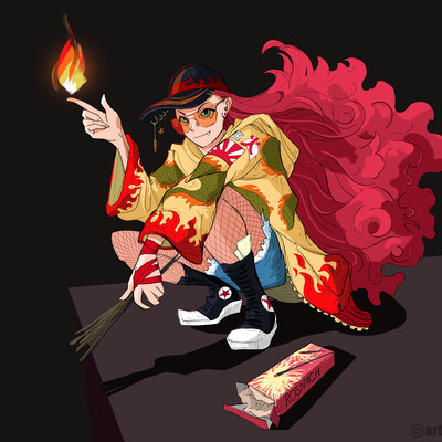 Fire. Elemental Guardian