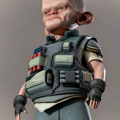 Character model by concept art from Sergi Brosa