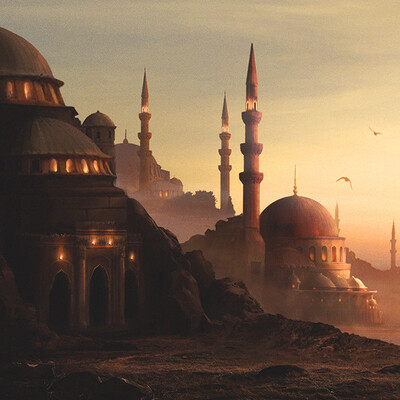 Студентка Карабань Анна / Курс "Концепт Арт Окружения, Matte Painting и 3D для 2D"