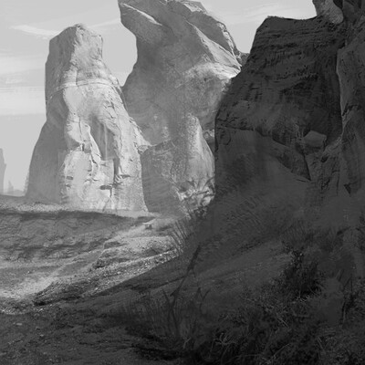 b&w landscape