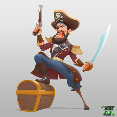 Pirate 2D art
