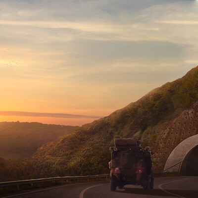 Студент Хутугов Хусейн / Курс "Концепт Арт Окружения, Matte Painting и 3D для 2D"