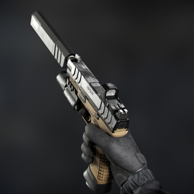 Springfield XD-M Elite (with modifications)