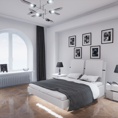 The interior of the room made in unity