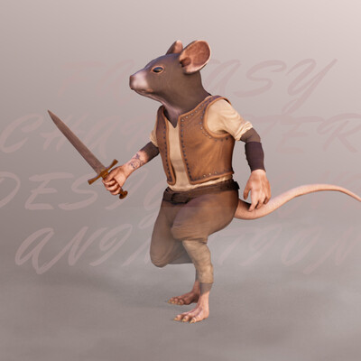 Fantasy character: rogue mouse