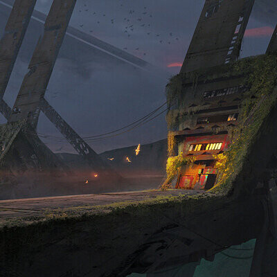 Студент Плеханов Александр / Курс "Концепт Арт Окружения, Matte Painting и 3D для 2D"