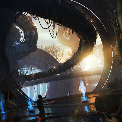 Студентка Денисова Анна / Курс "Концепт Арт Окружения, Matte Painting и 3D для 2D"