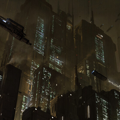 sci fi city keyframe