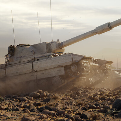FV-214 Conqueror game-ready model