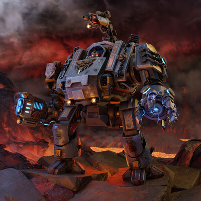 Концепт на dreadnought redemptor из Warhammer 40k