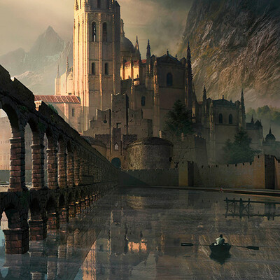 Студентка Нарская Анастасия / Курс "Концепт Арт Окружения, Matte Painting и 3D для 2D"