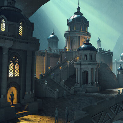 Студентка Васюкова Милена / Курс "Концепт Арт Окружения, Matte Painting и 3D для 2D"