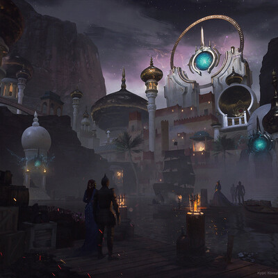 Студентка Кобяк Анастасия / Курс "Концепт Арт Окружения, Matte Painting и 3D для 2D"