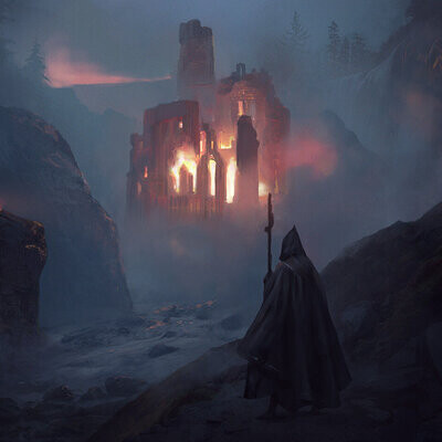 Студентка Денисова Анна / Курс "Концепт Арт Окружения, Matte Painting и 3D для 2D"