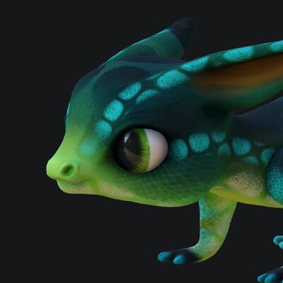 magical dinosaur-lizard