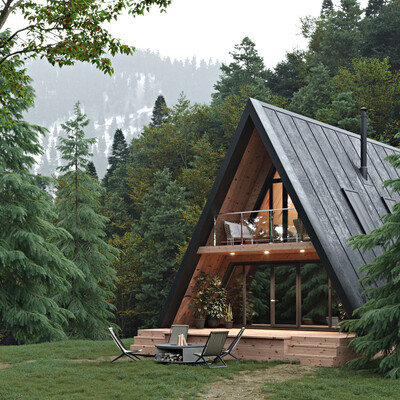 Black and wood