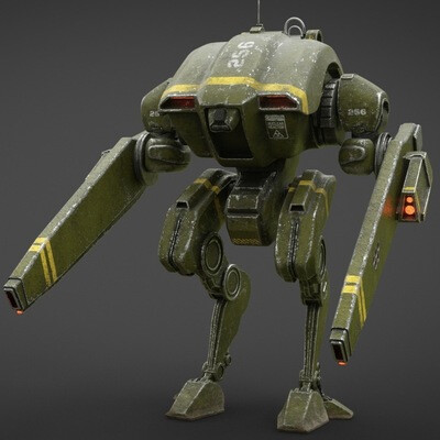 Old combat robot from "256" squad