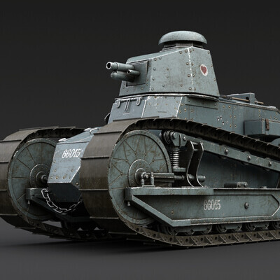 Renault FT 1917 game-ready model
