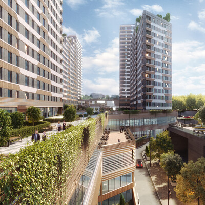 3D EXTERIOR BUILDING ARCHITECTURAL RENDERING