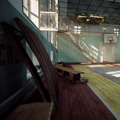 Abandoned USSR gym