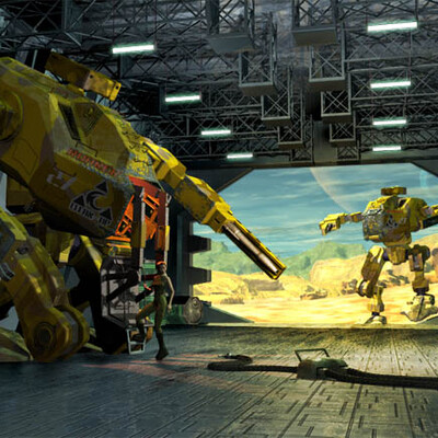 R.O.A.R.E.R. in hangar