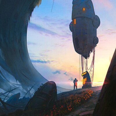 Студент Плеханов Александр / Курс "Концепт Арт Окружения, Matte Painting и 3D для 2D"