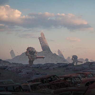 Студент Нуржаном Есен / Курс "Концепт Арт Окружения, Matte Painting и 3D для 2D"