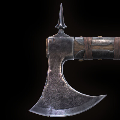 Боевой двуручный топор ( Battle Axe)