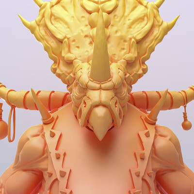 Скульпт "Necromancer Ceratops"