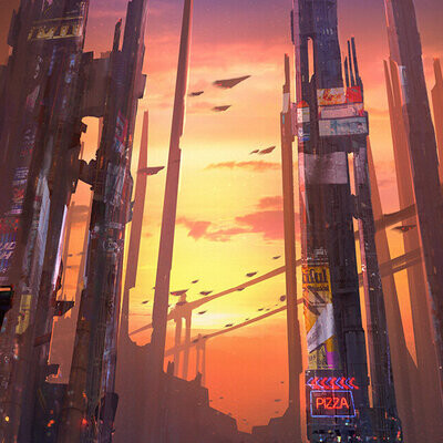 Студентка Ситникова Алина / Курс "Концепт Арт Окружения, Matte Painting и 3D для 2D"