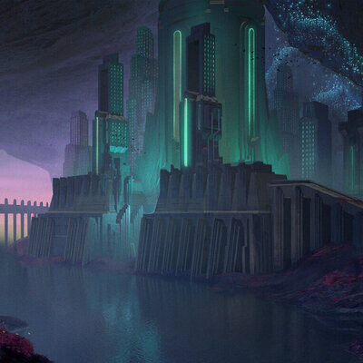 Студентка ПНовикова Ирина / Курс "Концепт Арт Окружения, Matte Painting и 3D для 2D"