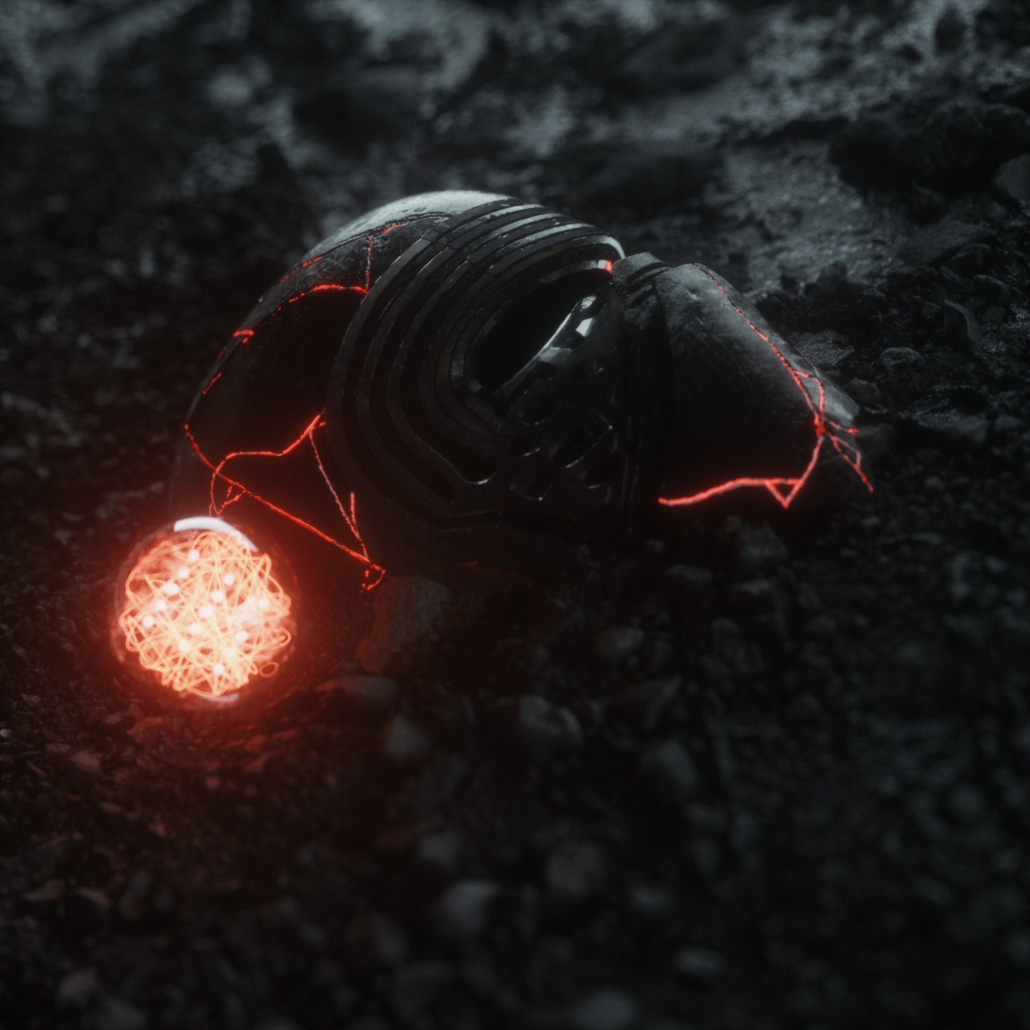 kylo ren helmet ))