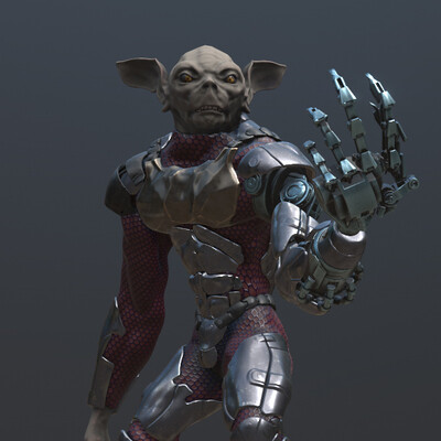 The alien. Concept.