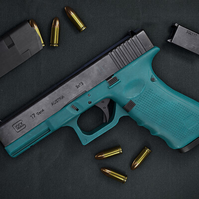 Glock 17 Gen 4 Tiffany Blue Pistol