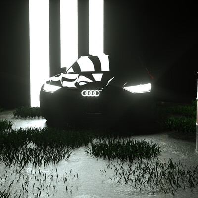 CAR Cinema 4D + Octane Render + Turbolulence FD