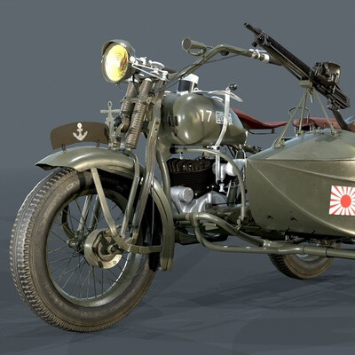 Kurogane Type 95 with Nambu Type 11 light machine gun