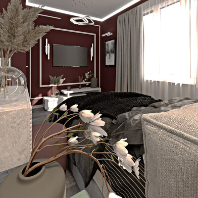 3d visual badroom