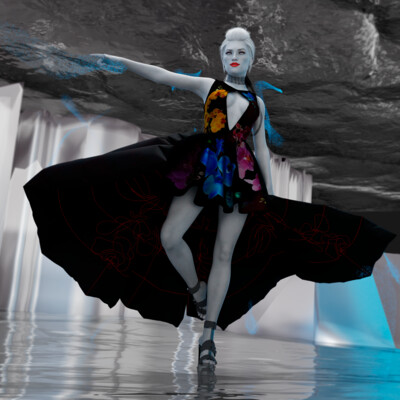 Frozen orchid_3d clothes