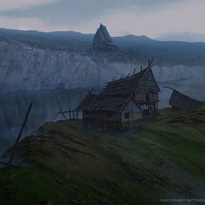 Студентка Алеся Голото / Курс "Концепт Арт Окружения, Matte Painting и 3D для 2D"